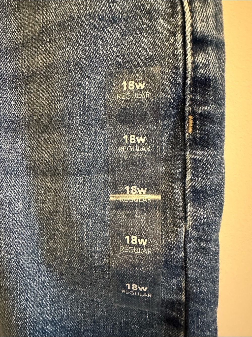 NWT Woman’s M Jeans 18W Regular High Rise Wide Leg Super Stretch Medium Wash - Picture 3 of 11
